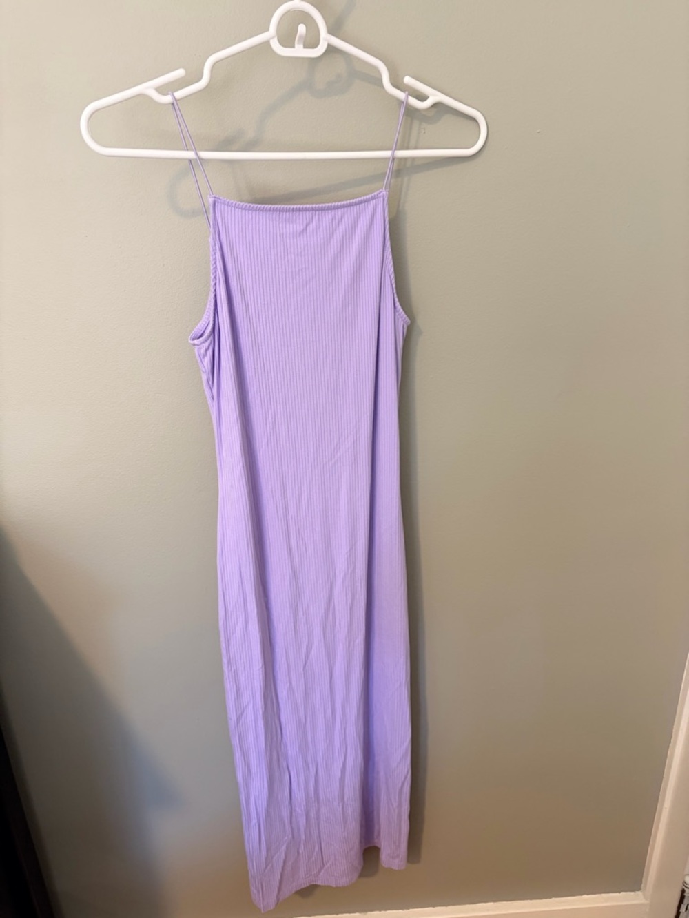 Old Navy Lavender Ribbed Slip Dress
